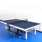 Indoor Ping Pong Table with Cerulean Synthetic Laminate Top