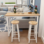 Modern Home Bar Set with No-Distressing and Non-Swivel Design