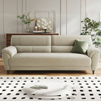 Loveseat in Polyester Blend with Emerald Green/Ivory Upholstery and 1 Pillow