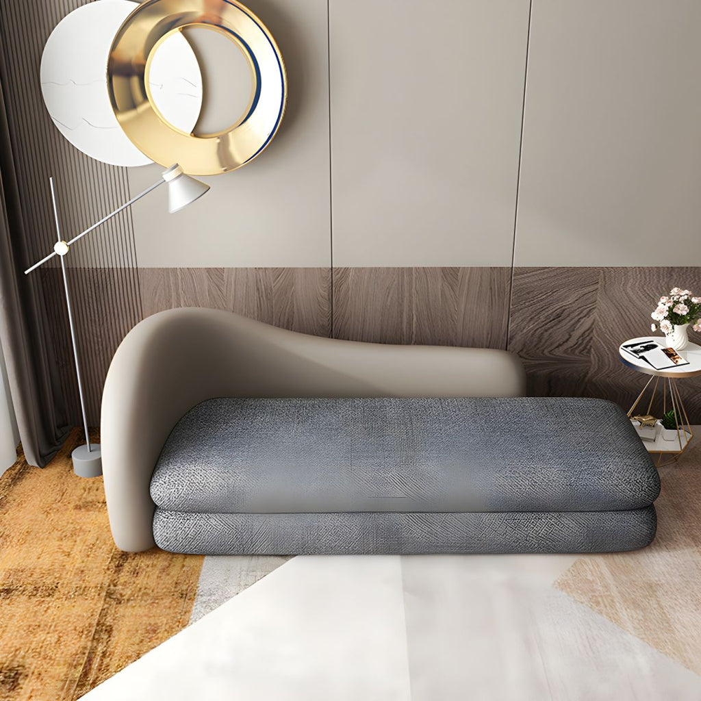 Ultra-Modern Tight Back Sofa 30.71"High Curved Tuxedo Arm Sofa for Apartment