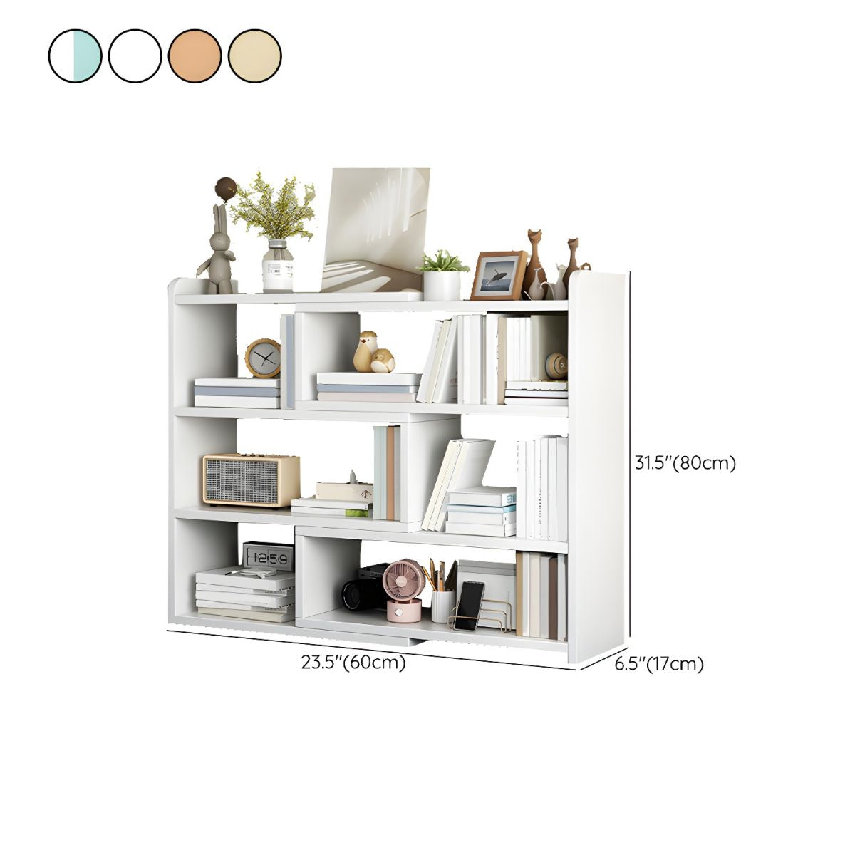 Modern Versatile Wood Bookcase for Easy Assembly and Space Efficiency