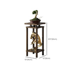 1 Piece Set 2 Tiers/3 Tiers Wooden Square Plant Stand Side Table with 2 Shelves/3 Shelves and Legs