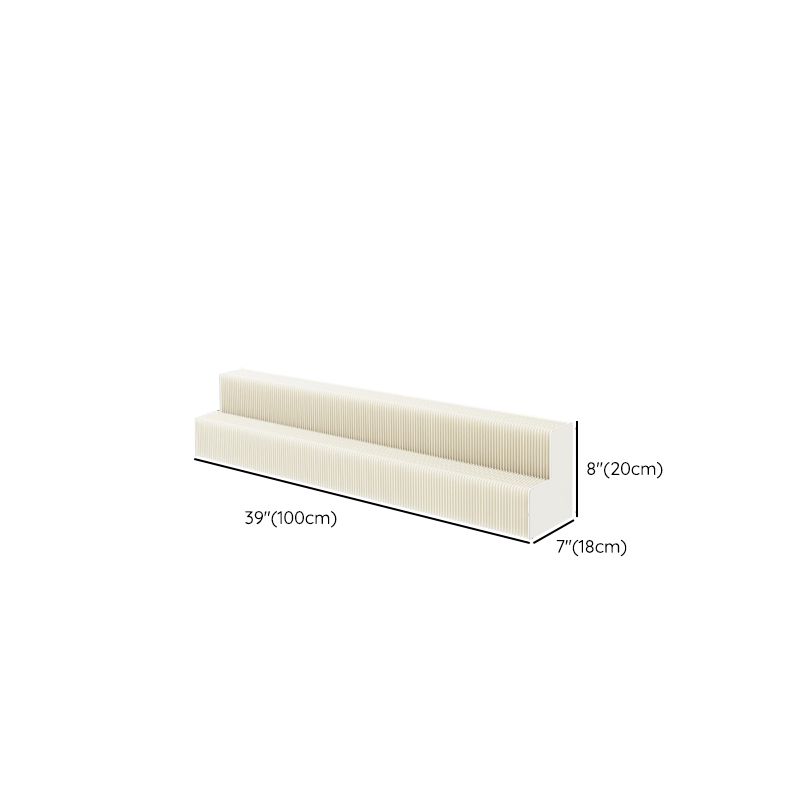 40 to 49 in/20 to 29 in L x Up to 19 in W x 10 to 19 in/Up to 9 in H White Folding Unfinished Display Table with Single Pedestal Base