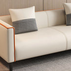 Versatile Standard Sofa/Loveseat/Single Sofa in Synthetic Leather with Grey/Dark Blue/Light Green Upholstery and Arm