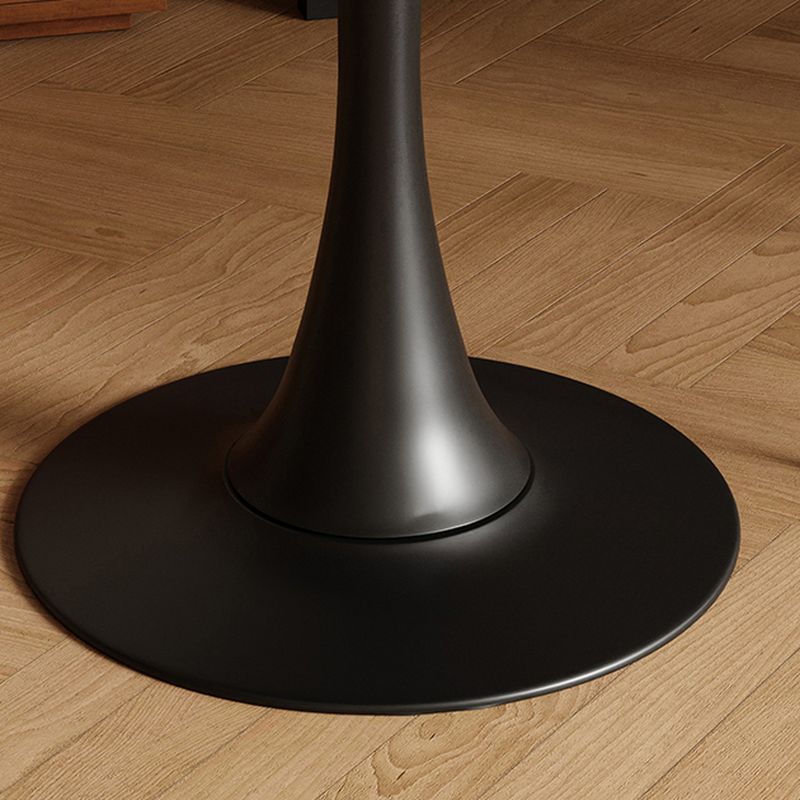 Laminate Dining Table with Pedestal Base, Scratch-repellent for 2-seater/4-seater