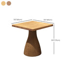 Trendy Square/Rectangle Solid Wood Table with Eased Edges, No Seating, and Assembly Required