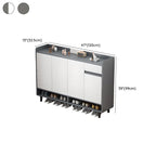 Engineered Wood 5 Tiers Shoe Stack with Shelf, Drawers, Gate, Dustproof Cover, and Closed Back