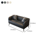 Tear Resistant Standard Sofa/Loveseat with Pu Upholstery in Grey/Off-White/Sand