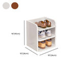 Composite Wood Square Shoe Storage with Capacity for 1-10 Pairs in Drawing Room, Includes Individual Shoe Cubby Holes and Closed Back