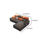 Drawing Room Standard Sofa in Midnight Black with Armrest and 4/3 Pillows
