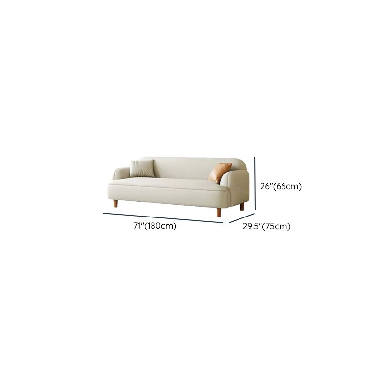 Off-White Standard Sofa/Loveseat with Armrest for Drawing Room