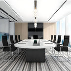 Minimalist Ink Upholstered Office Desk Chairs with Armrest and Ergonomic Design