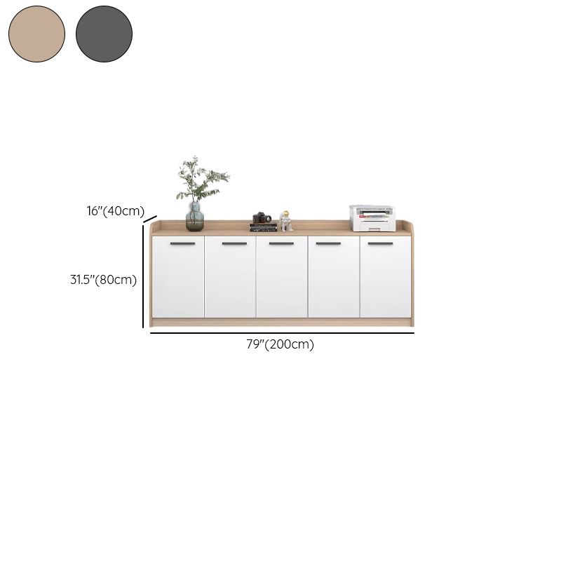 Trendy Lumber Office Storage Unit Stain Resistant with 5-Wide or more/4-Wide/3-Wide & Shelves & Cupboard & 5 Doors/4 Doors/2 Doors
