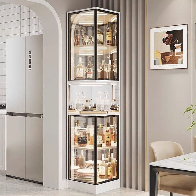 Vitreous Turn Accent Cabinet with Stockroom Storage and 5 Shelves Featuring Accessible Storage