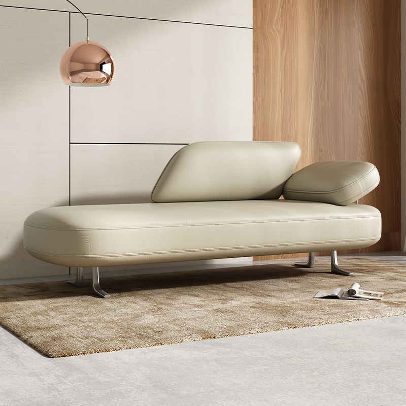 Modern Simple Style Chaise Chair for Bedroom with Solid Color and Left Arm/Right-hand Arm