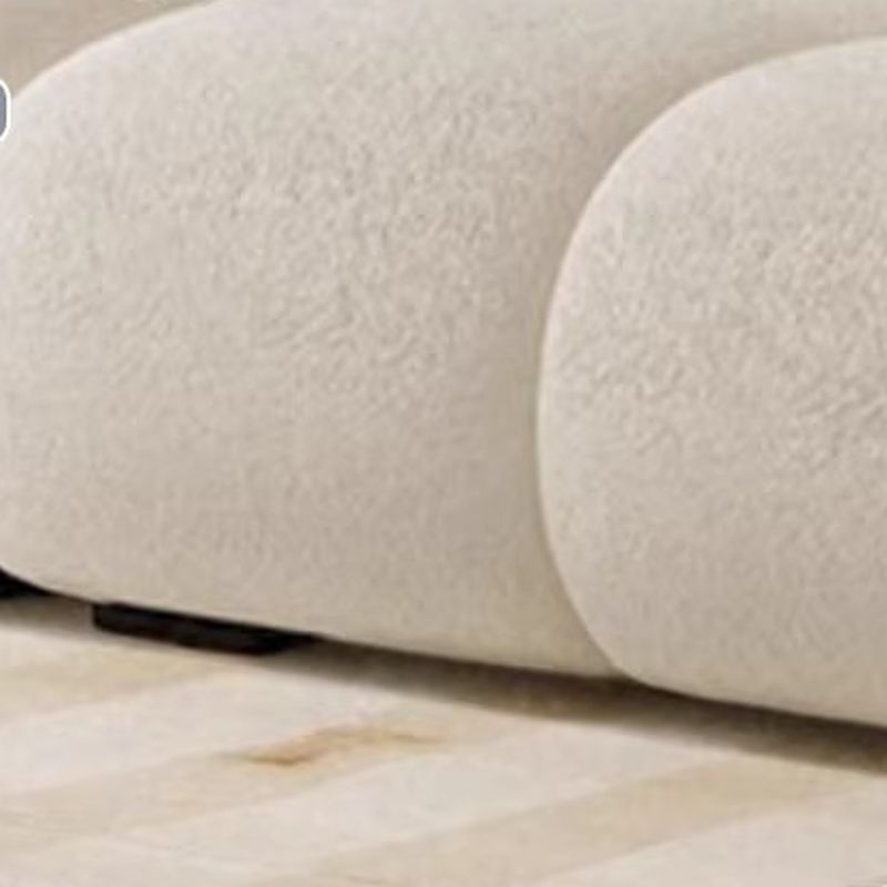 Trendy Solid Color Stain Resistant Loveseat in Black/Dark Gray/Taupe for 2 People with 2 Pillows