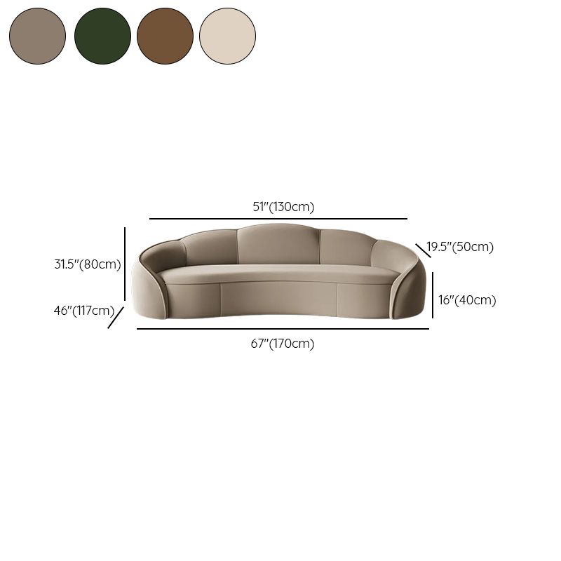 Versatile Olive Green/Ivory/Sand Sofa/Loveseat/Single Sofa with Sloped Arms and Concealed Support