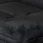 75"Modern Minimalist Armless Foldable Sleeper Leather Settee