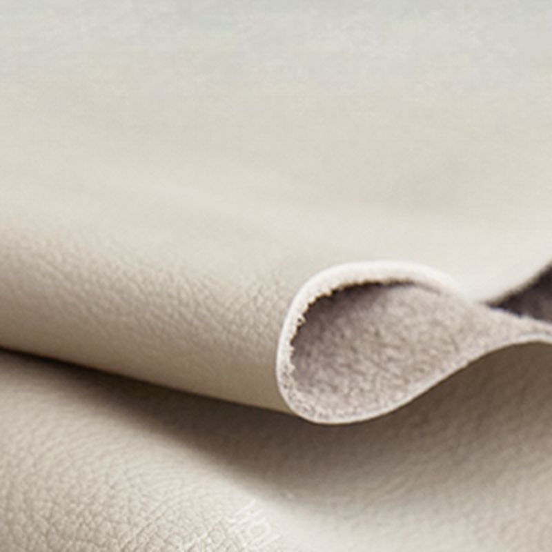 Tear Resistant Leather Sofa Couch in White with 3 Pillows