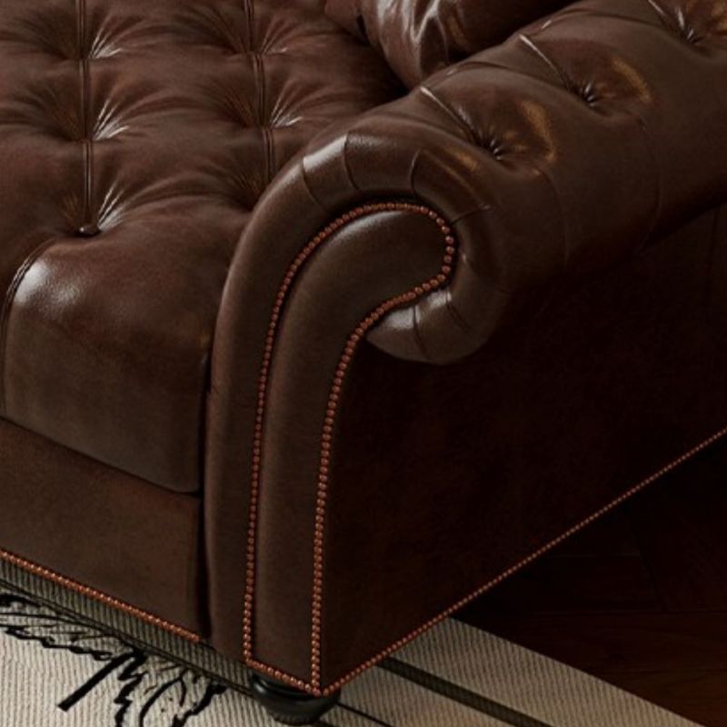 Modish Solid Color Water Resistant Standard Sofa in Midnight Black/Jade Green/Espresso, Seats 3/2-seater with 1 Pillow