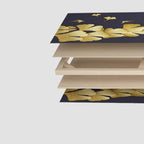 Lemon Color Opaque Fold-up Screen Divider with Natural Wood Frame, 3/4 Panels, Double Sided Print, and Independent Design