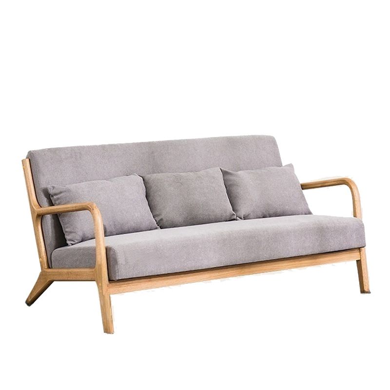 Comfortable Scandinavian Sofa with Foam Cushioning and Non-Skirted Design