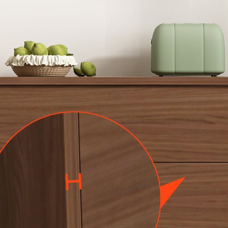 Auburn Art Deco Sideboard with 1/3/2 Drawers, Standard/Narrow Lumber Countertop, Glazed Door, and Flexible Shelf