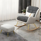 Modern Style Rocker Chair Metal Frame Spindle Rocker Chair with Cushion