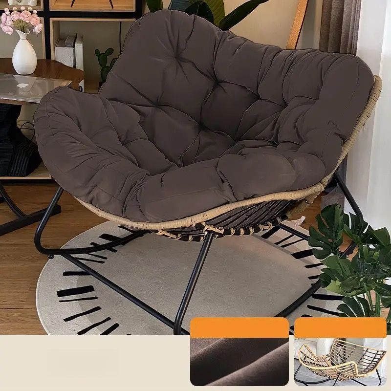 Casual Rocking Chair Couch with Rear Back and Stationary Design