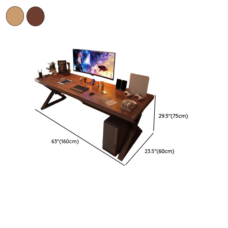 Minimalist Ergonomic Desk with Distortion-resistant Sled Base, Independent Structure, Wire Management, and Engineered Wood Top