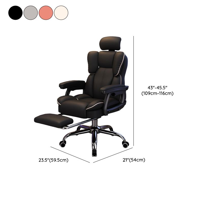 Simple Multi-levelled Wingbacked Chair with Single Color Steel Frame in Silver, Adjustable Backrest, and Glide Movement