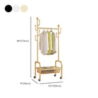 Modern Simple Style/Glam Hall Rack with Receptacle, Steel Frame, 1 Basket, and Shoe Storage