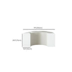 Chalk Collapsible Rectangle Up to 19 in W x 20 to 29 in/30 to 39 in/40 in & above H Unfinished Display Table with Single Pedestal Base