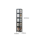 Bambusa Flooring Curio Cabinet with Stockroom, 4 Cabinets/3 Cabinets/2 Cabinets, 4 Shelves/3 Shelves/2 Shelves, 4 Doors/3 Doors/2 Doors