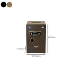 Steel Security Safe with Battery, Pry Resistant, Lockable with Keys and Interior