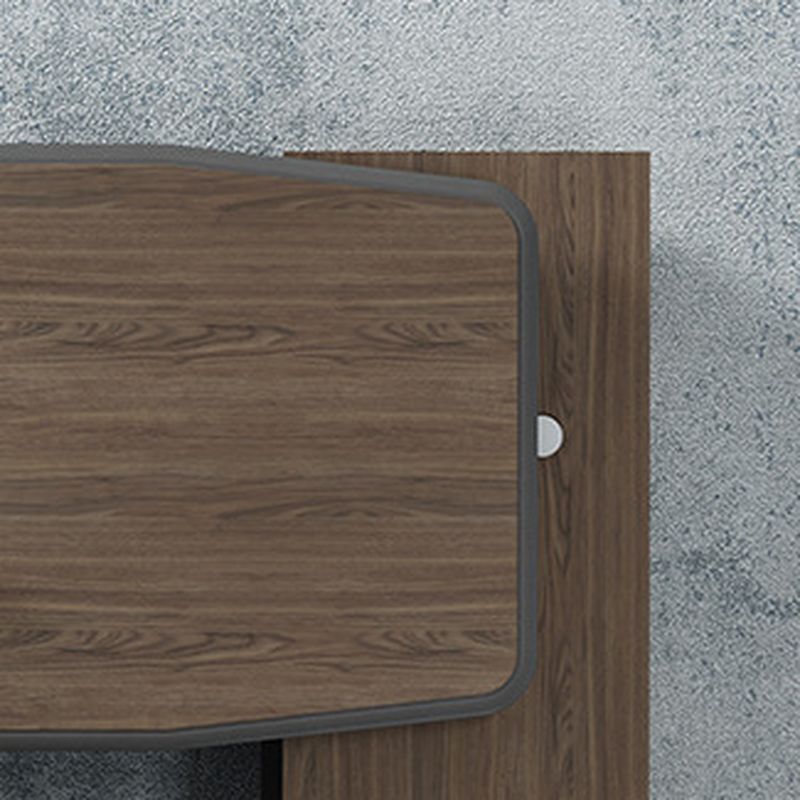 Office Desk with 2 Drawers, Cabinet, Stump Base, Exterior Shelf, Cable Management, Front Splash, and Cooling Hole