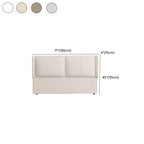 Trendy Panel Headboard in Natural Wood with No Distressing, Rectangle Shape for King/Queen/Full Bed, Featuring Sponge Upholstery Fill and Standard Height