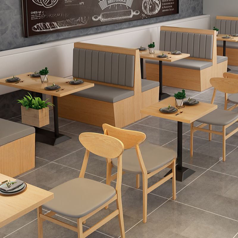 Modern Simple Style Single/Double Sided Booth with Channel Back and Foam Upholstery