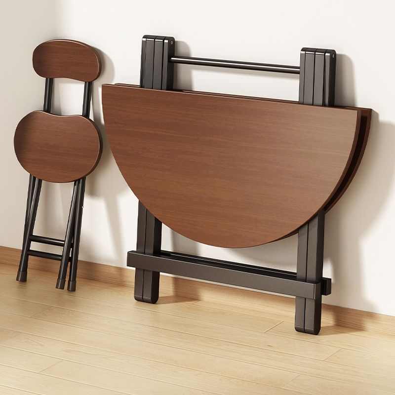 Laminate Dining Table with Crossed Legs, Scratch-repellent, Foldable, 2-seater