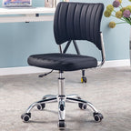 Minimalist Work Stool Moves Up and Down with Mid-Back, Swivel Rollers, and Moveable Design