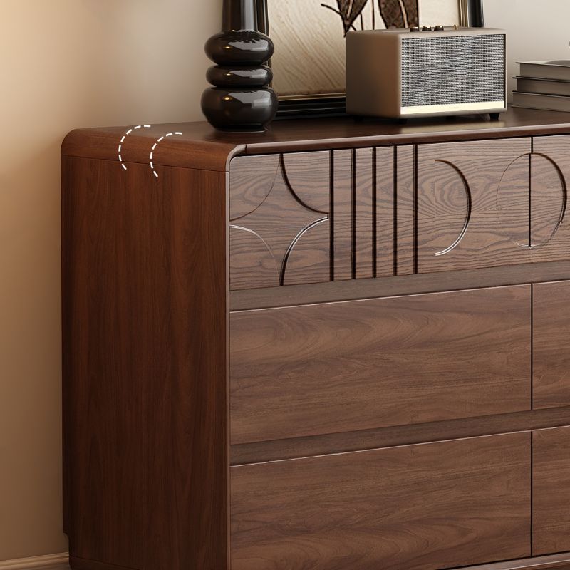 Cocoa Trendy Raw Wood Console Dresser/Semainier in Horizontal/Vertical Orientation