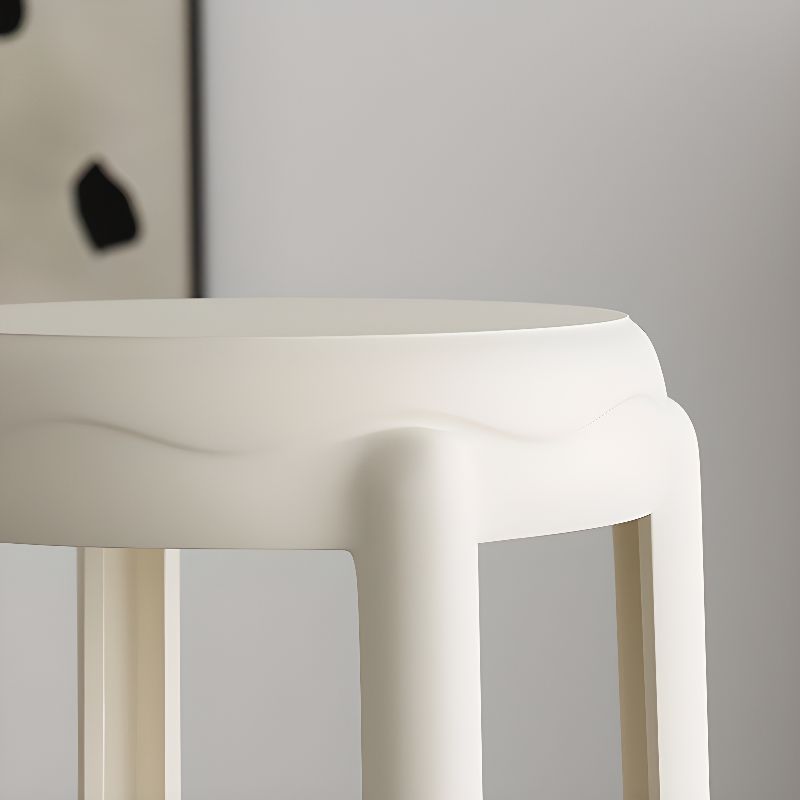 Backless Stool with Synthetic Material Frame