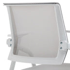Casual Metal Framed Folding Training Chair/Side Chair for Tile Flooring with Uncovered Back and Support Rail