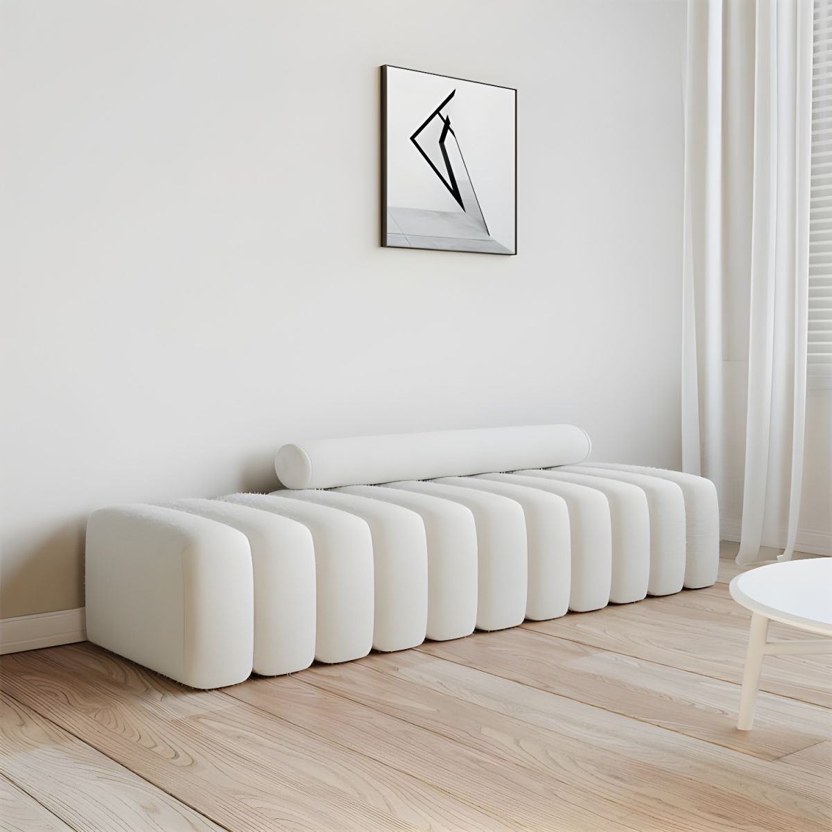 Armless Sofa 14.96" H * 19.69" W Contemporary Sofa for Living Room