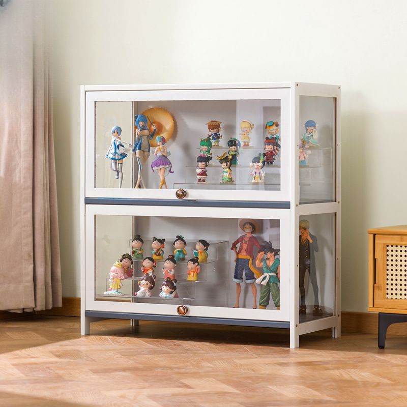Bambusa Flooring Curio Cabinet with Stockroom, 4 Cabinets/3 Cabinets/2 Cabinets, 4 Shelves/3 Shelves/2 Shelves, 4 Doors/3 Doors/2 Doors