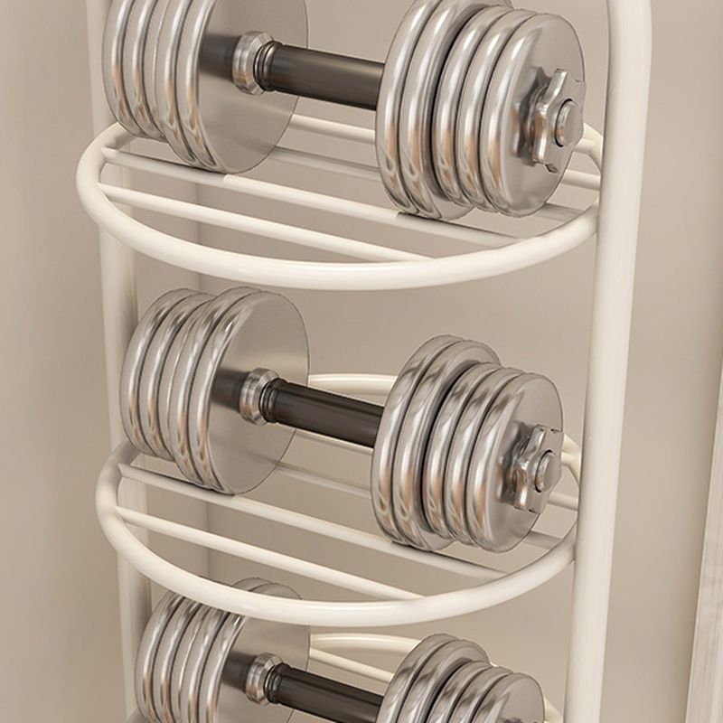 Art Deco Glam Steel Oval Shoe Rack with 8/7/6 Shelves for 11-20/1-10 Pairs in Drawing Room