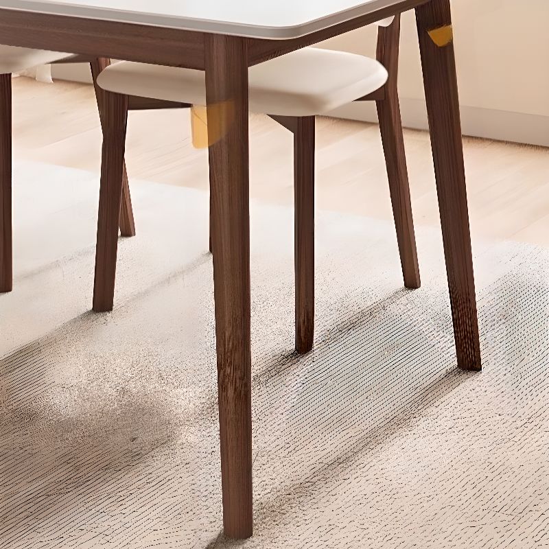 Grey/Chalk/Multiple Colour Simplistic Rectangular Dining Table with Slate Top and Fixed Table Mechanism