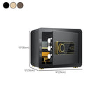Steel Security Safe with Battery, Pry Resistant, Lockable with Keys and Shelves