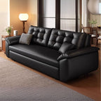 Moisture-proof Futon Day Bed with Tufted Back, Receptacle Storage, Pillow Top Arm, Stitch-tufted, and California King Size/King Size/Queen Size