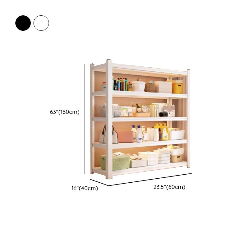 Minimalist Alloy Warehouse Storage Rack with Adjustable Shelves, Detached for General Storage